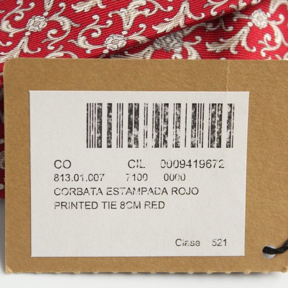 LOEWE Silk Necktie Barroco Espanol NWT - Picture 4 of 7